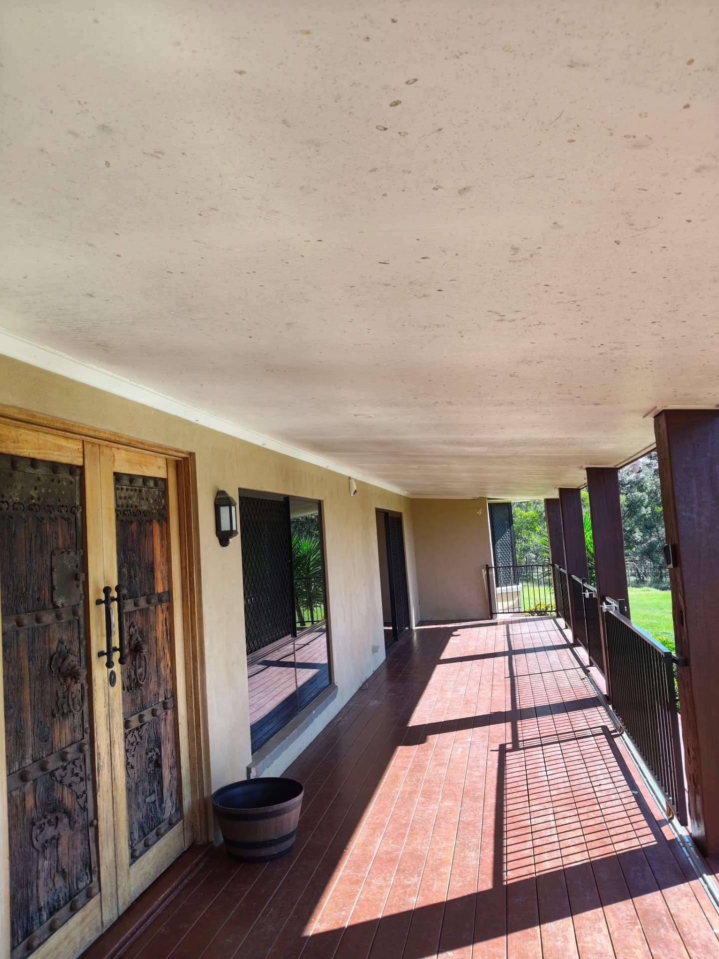 Veranda before painting